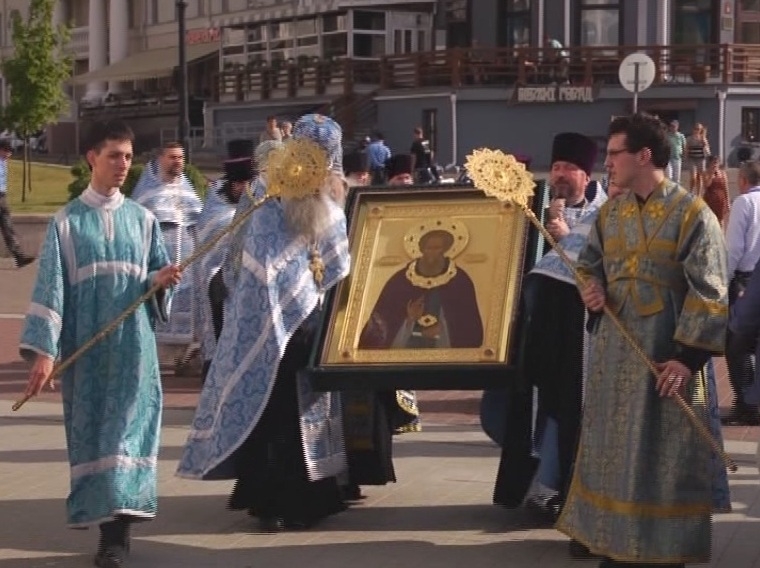 The icon of St. Sergius of Radonezh and his Holy Relic arrives in Belarus